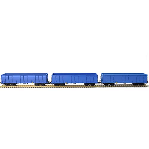 Evemodel 3Stk H0 Offener Güterwagen Hochbordwagen Transport Containerwagen Eaos der SBB von Evemodel