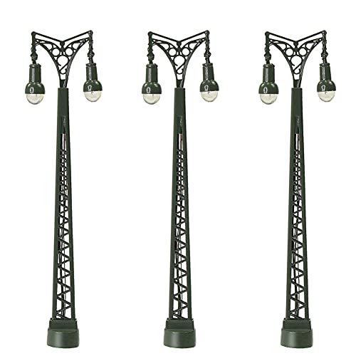 Evemodel 3Stk. Spur N Lampen 1:160 Leuchten Modellbahn Zug (71mm 2-LED) von Evemodel