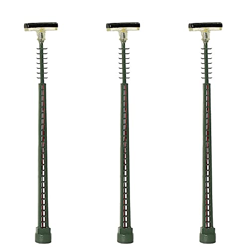 Evemodel 3Stk. Spur N Lampen 1:160 Leuchten Modellbahn Zug (75mm 2 LED) von Evemodel