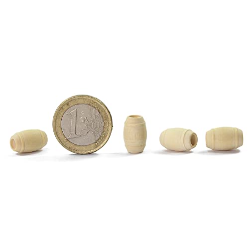 Evemodel 50Stk. Modell Holz Eimer Wassertonne Spur H0 1:87 Holzfässer für Modellbau Landschaftsbau Dekoration (13,8mm) von Evemodel