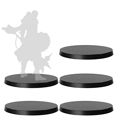 Evemodel 5Stk. 100mm Runde Basis Basen aus Kunststoff für Figuren oder Miniaturen für War Games Tisch Dekoration von Evemodel