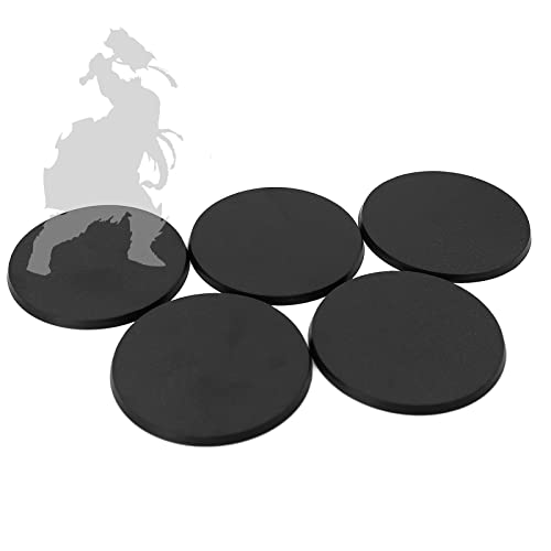 Evemodel 5Stk. 90mm Runde Basis Basen aus Kunststoff für Figuren oder Miniaturen für War Games Tisch Dekoration von Evemodel