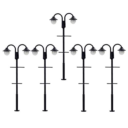 Evemodel LYM60 5Stk. Spur H0 Modellbahn Straßenlaternen Laternen mit LED Modell Lampe Minigarten Dekor 1:87 Evemodel LYM60 5Stk. Spur H0 Modellbahn Straßenlaternen Laternen mit LED Modell Lampe Minigarten Dekor 1:87 von Evemodel