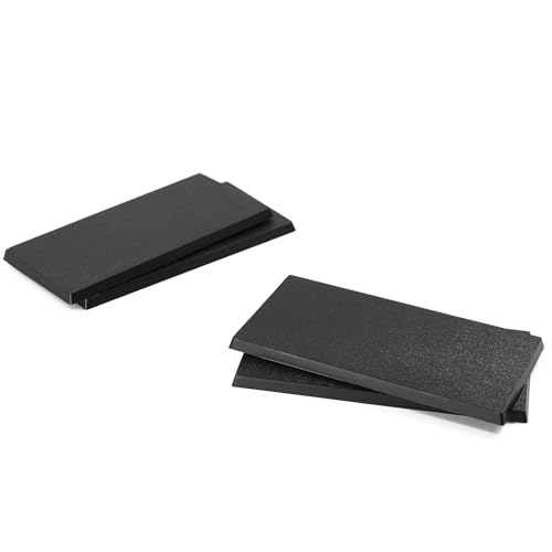 Evemodel Rechteckig Base Modell Basis aus Kunststoff für Figuren oder Miniaturen für War Games Tisch Dekoration (4 Stück 50*100mm) von Evemodel