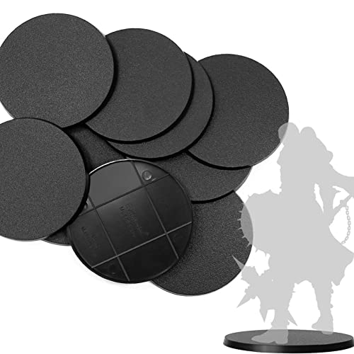 Evemodel 10Stk. 80mm Runde Basis Basen aus Kunststoff für Figuren oder Miniaturen für War Games Tisch Dekoration von Evemodel