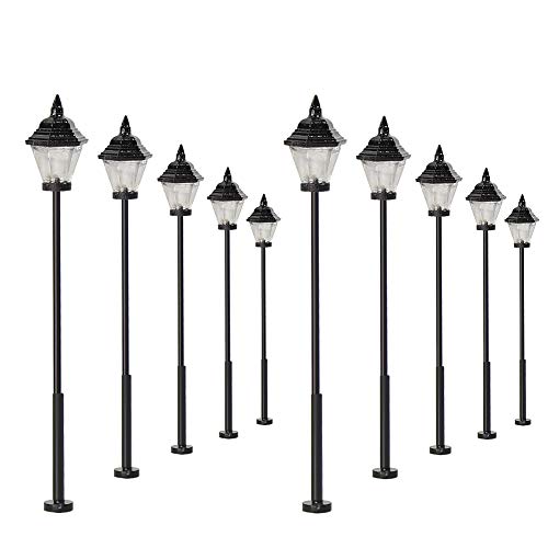 Evemodel 10 STK. Modell Bahn Lampe Led Leuchte Strassenlampen 57mm Spur H0 Puppenhaus Bonsai Dekoration Evemodel 10 STK. Modell Bahn Lampe Led Leuchte Strassenlampen 57mm Spur H0 Puppenhaus Bonsai Dekoration von Evemodel