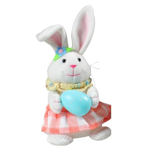 Evenden 1 STÜCK Ostern Leuchtendes Kaninchen-Ornament Puppe Elfenzwerg mit LED-Lichtdekorationen für Zuhause 2024 Kindergeschenke Tischplatte Langlebig Einfach zu Bedienen A von Evenden