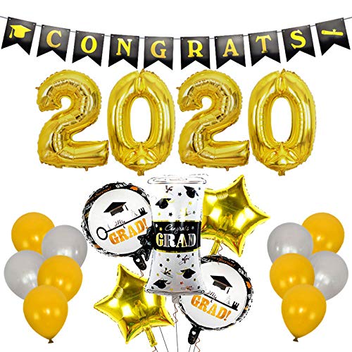 Evenden 2020 Abschluss, Dekoration für Partys, Grad Hanging Swirls Banner, Graduierung von Evenden