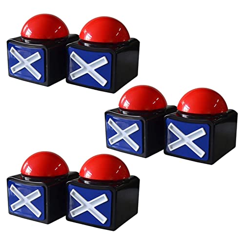 Evenden 6 Stücke Spiel Answer Buzzer, Spiel Buzzer Alarm Sound Spiel Button mit Licht Trivia Quiz Got Talent Buzzer Spielzeug, 750022278 Evenden 6 Stücke Spiel Answer Buzzer, Spiel Buzzer Alarm Sound Spiel Button mit Licht Trivia Quiz Got Talent Buzzer Spielzeug, 750022278 von Evenden