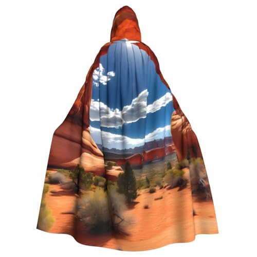 Evengigy Arches National Park-Standard-Aufdruck, Kapuzenumhang für Damen, Herren, Erwachsene, vielseitiges Partykleid, Hexenumhang von Evengigy