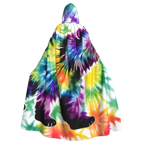 Evengigy Bärenumhang mit Kapuze, Batikdruck, für Damen und Herren, Erwachsene, Halloween, Kapuzenumhang, Cosplay-Umhang, Uniform Evengigy Bärenumhang mit Kapuze, Batikdruck, für Damen und Herren, Erwachsene, Halloween, Kapuzenumhang, Cosplay-Umhang, Uniform von Evengigy