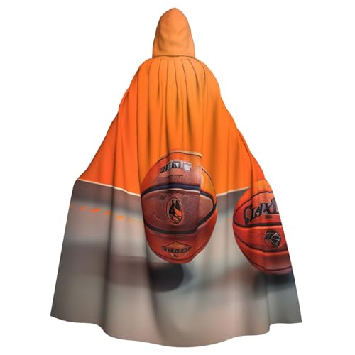 Evengigy Basketball-Umhang mit orangefarbenem Druck, für Damen und Herren, Erwachsene, Halloween, Kapuzenumhang, Cosplay-Umhang, Uniform Evengigy Basketball-Umhang mit orangefarbenem Druck, für Damen und Herren, Erwachsene, Halloween, Kapuzenumhang, Cosplay-Umhang, Uniform von Evengigy
