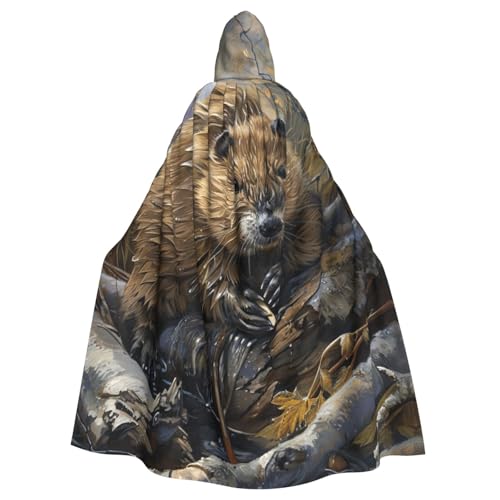Evengigy Biber-Umhang für Damen und Herren, Erwachsene, Halloween, Kapuzenumhang, Cosplay-Umhang, Uniform Evengigy Biber-Umhang für Damen und Herren, Erwachsene, Halloween, Kapuzenumhang, Cosplay-Umhang, Uniform von Evengigy