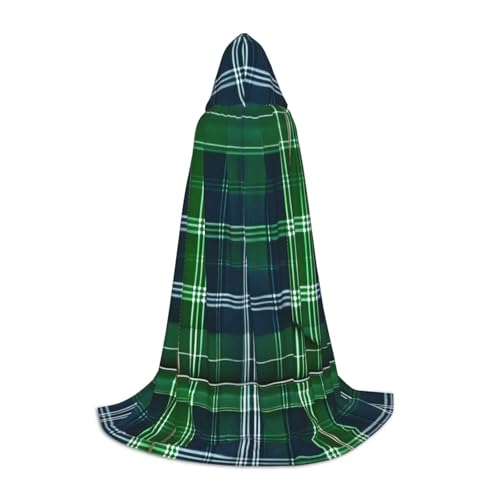 Evengigy Blauer Kapuzenumhang mit schottischem Schottenkaro-Muster für Teenager, Halloween, Cosplay, Umhang Evengigy Blauer Kapuzenumhang mit schottischem Schottenkaro-Muster für Teenager, Halloween, Cosplay, Umhang von Evengigy