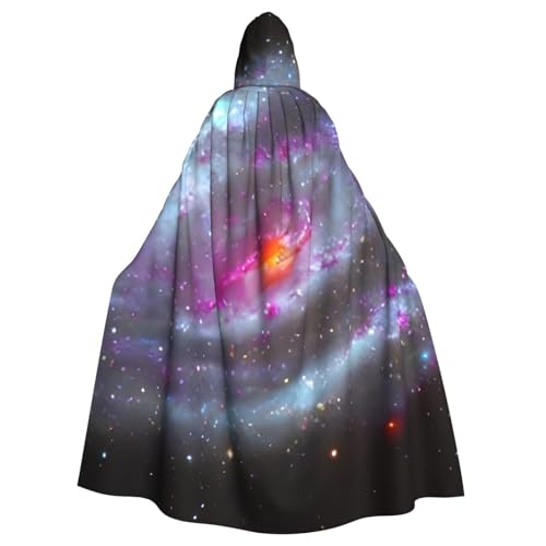 Evengigy Bunter Galaxie-Druck, für Damen und Herren, Erwachsene, Halloween, Kapuzenumhang, Cosplay, Umhang, Uniform Evengigy Bunter Galaxie-Druck, für Damen und Herren, Erwachsene, Halloween, Kapuzenumhang, Cosplay, Umhang, Uniform von Evengigy
