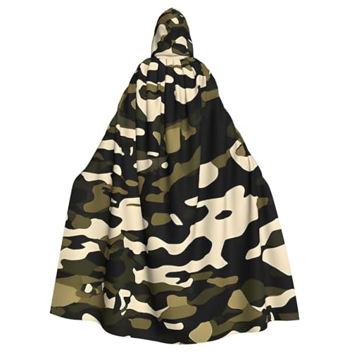 Evengigy Camouflage-Muster, für Damen und Herren, Erwachsene, Halloween, Kapuzenumhang, Cosplay-Umhang, Uniform Evengigy Camouflage-Muster, für Damen und Herren, Erwachsene, Halloween, Kapuzenumhang, Cosplay-Umhang, Uniform von Evengigy