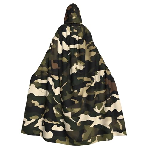 Evengigy Camouflage-Umhang für Damen und Herren, Erwachsene, Halloween, Kapuzenumhang, Cosplay-Umhang, Uniform Evengigy Camouflage-Umhang für Damen und Herren, Erwachsene, Halloween, Kapuzenumhang, Cosplay-Umhang, Uniform von Evengigy