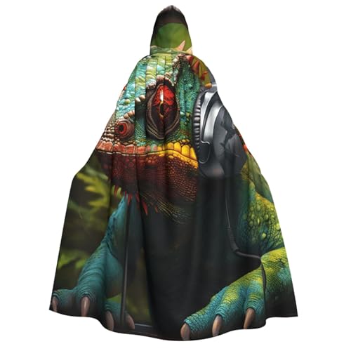 Evengigy Chamäleon-Umhang für Erwachsene, Halloween, Kapuzenumhang, Cosplay, Uniform, für Damen und Herren Evengigy Chamäleon-Umhang für Erwachsene, Halloween, Kapuzenumhang, Cosplay, Uniform, für Damen und Herren von Evengigy
