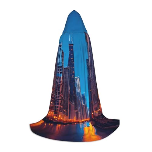 Evengigy Chicago Night Kapuzenumhang für Teenager Halloween Kapuzenumhang Kinder Cosplay Umhang Robe Evengigy Chicago Night Kapuzenumhang für Teenager Halloween Kapuzenumhang Kinder Cosplay Umhang Robe von Evengigy