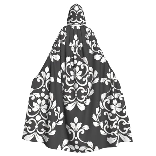 Evengigy Damastmuster-Druck, für Damen und Herren, Erwachsene, Halloween, Kapuzenumhang, Cosplay, Umhang, Uniform Evengigy Damastmuster-Druck, für Damen und Herren, Erwachsene, Halloween, Kapuzenumhang, Cosplay, Umhang, Uniform von Evengigy