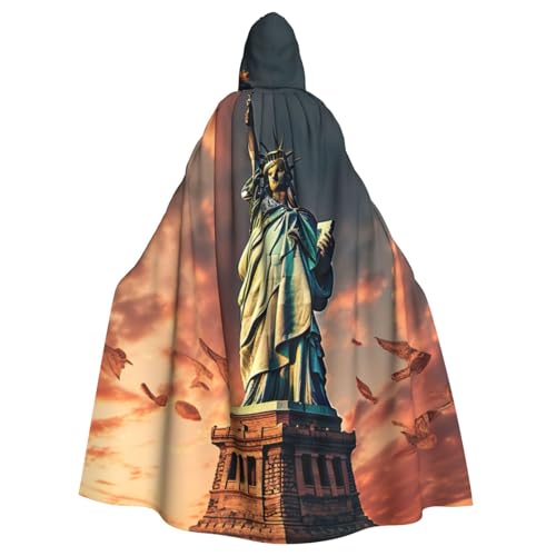 Evengigy Freiheitsstatue im NYC-Druck, für Damen und Herren, Erwachsene, Halloween, Kapuzenumhang, Cosplay, Umhang, Uniform Evengigy Freiheitsstatue im NYC-Druck, für Damen und Herren, Erwachsene, Halloween, Kapuzenumhang, Cosplay, Umhang, Uniform von Evengigy