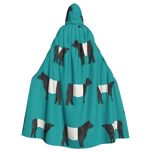 Evengigy Galloway Kapuzenumhang mit Kuh-Aufdruck, für Damen und Herren, Erwachsene, Halloween, Kapuzenumhang, Cosplay-Umhang, Uniform Evengigy Galloway Kapuzenumhang mit Kuh-Aufdruck, für Damen und Herren, Erwachsene, Halloween, Kapuzenumhang, Cosplay-Umhang, Uniform von Evengigy