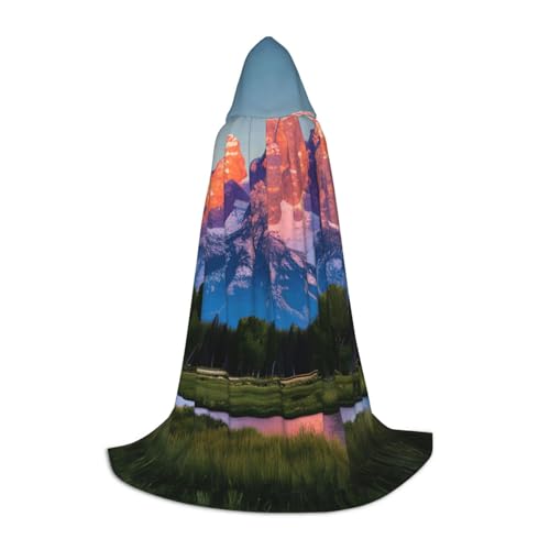 Evengigy Grand Teton Kapuzenumhang mit Nationalpark-Druck, für Teenager, Halloween, Cosplay, Umhang Evengigy Grand Teton Kapuzenumhang mit Nationalpark-Druck, für Teenager, Halloween, Cosplay, Umhang von Evengigy