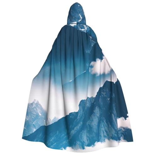 Evengigy Halloween-Kapuzenumhang mit Landschaft mit Bergen, großer Kapuzenumhang für Cosplay, Uniform, für Damen und Herren Evengigy Halloween-Kapuzenumhang mit Landschaft mit Bergen, großer Kapuzenumhang für Cosplay, Uniform, für Damen und Herren von Evengigy