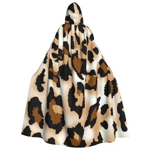 Evengigy Halloween-Kapuzenumhang mit Leopardenmuster, großer Kapuzenumhang für Cosplay, Uniform, für Damen und Herren Evengigy Halloween-Kapuzenumhang mit Leopardenmuster, großer Kapuzenumhang für Cosplay, Uniform, für Damen und Herren von Evengigy