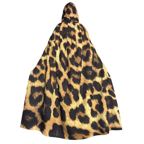 Evengigy Halloween-Umhang mit Leopardenmuster, großer Kapuzenumhang für Cosplay, Uniform, für Damen und Herren Evengigy Halloween-Umhang mit Leopardenmuster, großer Kapuzenumhang für Cosplay, Uniform, für Damen und Herren von Evengigy