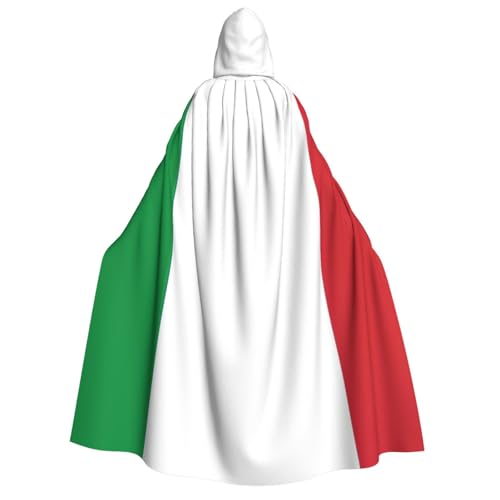 Evengigy Halloween-Umhang mit italienischer Flagge, großer Kapuzenumhang für Cosplay, Uniform, für Damen und Herren Evengigy Halloween-Umhang mit italienischer Flagge, großer Kapuzenumhang für Cosplay, Uniform, für Damen und Herren von Evengigy