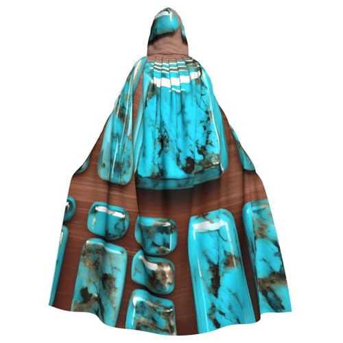 Evengigy Kapuzenumhang für Damen und Herren, Erwachsene, hellblau, türkis, Halloween, Kapuzenumhang, Cosplay-Umhang, Uniform Evengigy Kapuzenumhang für Damen und Herren, Erwachsene, hellblau, türkis, Halloween, Kapuzenumhang, Cosplay-Umhang, Uniform von Evengigy