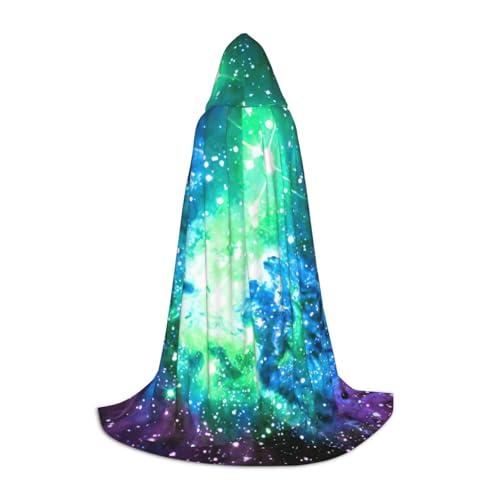 Evengigy Kapuzenumhang für Teenager, Halloween, Cosplay, Grün, Blau, Lila, Galaxie-Druck, für Teenager, Halloween, Cosplay-Umhang Evengigy Kapuzenumhang für Teenager, Halloween, Cosplay, Grün, Blau, Lila, Galaxie-Druck, für Teenager, Halloween, Cosplay-Umhang von Evengigy