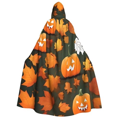 Evengigy Kapuzenumhang mit Aufschrift "Happy Thanksgiving Day", Kürbis-Aufdruck, für Damen, Herren, vielseitiges Partykleid, Hexenumhang Evengigy Kapuzenumhang mit Aufschrift "Happy Thanksgiving Day", Kürbis-Aufdruck, für Damen, Herren, vielseitiges Partykleid, Hexenumhang von Evengigy