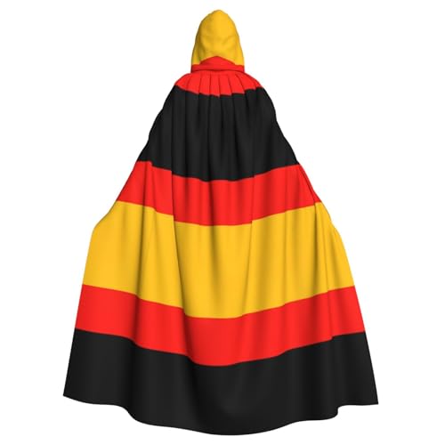 Evengigy Kapuzenumhang mit Deutschland-Flagge, für Damen, Herren, Erwachsene, vielseitiges Partykleid, Hexenumhang von Evengigy