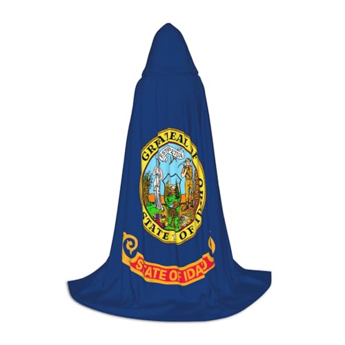 Evengigy Kapuzenumhang mit Flagge Idaho für Teenager, Halloween, Cosplay, Umhang von Evengigy