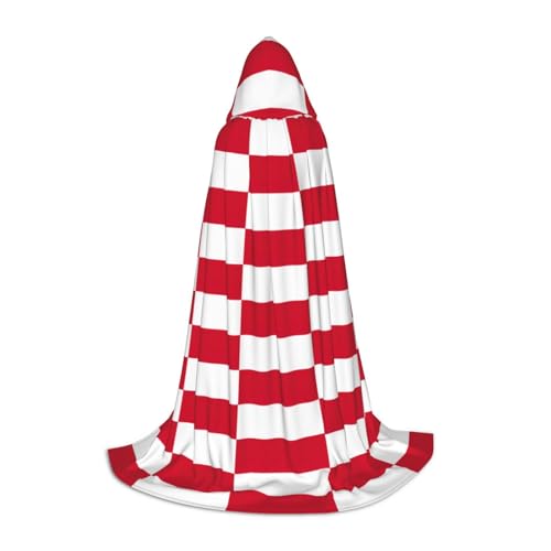 Evengigy Kapuzenumhang mit Flagge von Monaco, für Teenager, Halloween, Cosplay, Umhang von Evengigy
