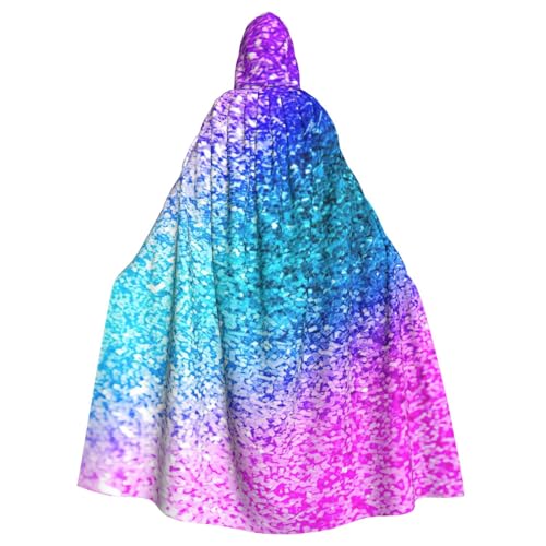 Evengigy Kapuzenumhang mit Glitzer-Pailletten, Punktemuster, für Damen, Herren, Erwachsene, vielseitiges Partykleid, Hexenumhang Evengigy Kapuzenumhang mit Glitzer-Pailletten, Punktemuster, für Damen, Herren, Erwachsene, vielseitiges Partykleid, Hexenumhang von Evengigy