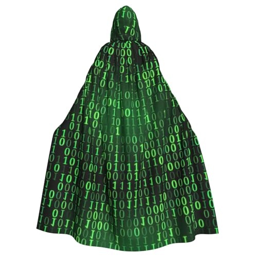 Evengigy Kapuzenumhang mit Hacker-Ära-Druck, für Damen, Herren, Erwachsene, vielseitiges Partykleid, Hexenumhang Evengigy Kapuzenumhang mit Hacker-Ära-Druck, für Damen, Herren, Erwachsene, vielseitiges Partykleid, Hexenumhang von Evengigy