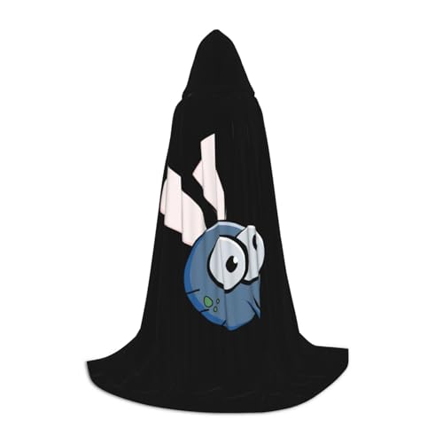 Evengigy Kapuzenumhang mit Insektenflügeln und Augen, Cartoon-Druck, für Teenager, Halloween, Cosplay, Umhang von Evengigy