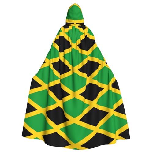 Evengigy Kapuzenumhang mit Jamaika-Flagge, für Damen, Herren, Erwachsene, vielseitiges Partykleid, Hexenumhang Evengigy Kapuzenumhang mit Jamaika-Flagge, für Damen, Herren, Erwachsene, vielseitiges Partykleid, Hexenumhang von Evengigy