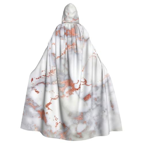 Evengigy Kapuzenumhang mit Kapuze für Damen und Herren, Erwachsene, vielseitiges Partykleid, Hexenumhang, rotgoldener Marmor-Aufdruck Evengigy Kapuzenumhang mit Kapuze für Damen und Herren, Erwachsene, vielseitiges Partykleid, Hexenumhang, rotgoldener Marmor-Aufdruck von Evengigy