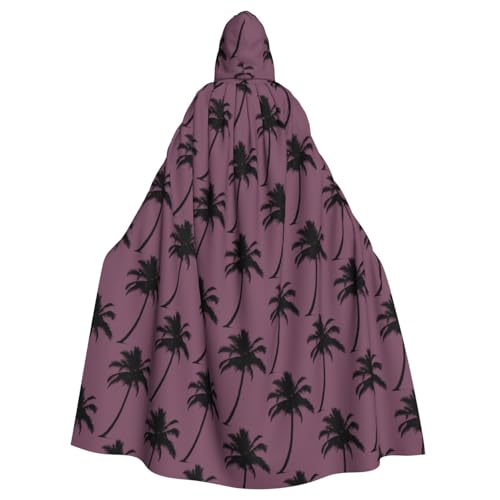 Evengigy Kapuzenumhang mit Palmenaufdruck, für Damen und Herren, Erwachsene, Halloween, Kapuzenumhang, Cosplay-Umhang, Uniform Evengigy Kapuzenumhang mit Palmenaufdruck, für Damen und Herren, Erwachsene, Halloween, Kapuzenumhang, Cosplay-Umhang, Uniform von Evengigy