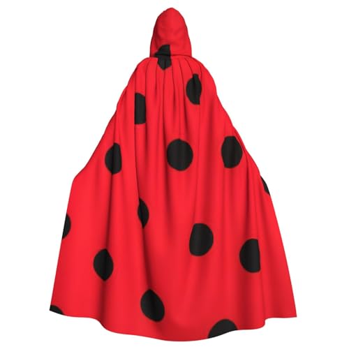 Evengigy Kapuzenumhang mit Punktemuster für Damen, Herren, Erwachsene, vielseitiges Partykleid, Hexenumhang Evengigy Kapuzenumhang mit Punktemuster für Damen, Herren, Erwachsene, vielseitiges Partykleid, Hexenumhang von Evengigy