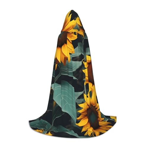 Evengigy Kapuzenumhang mit Sonnenblumen-Motiv, für Teenager, Halloween, Cosplay, Umhang Evengigy Kapuzenumhang mit Sonnenblumen-Motiv, für Teenager, Halloween, Cosplay, Umhang von Evengigy