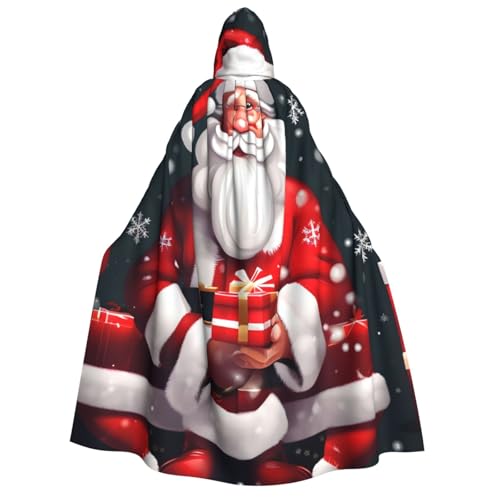 Evengigy Kapuzenumhang mit Weihnachtsmann-Aufdruck, für Damen, Herren, vielseitiges Partykleid, Hexenumhang Evengigy Kapuzenumhang mit Weihnachtsmann-Aufdruck, für Damen, Herren, vielseitiges Partykleid, Hexenumhang von Evengigy