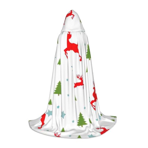 Evengigy Kapuzenumhang mit Weihnachtsmotiven, für Teenager, Halloween, Cosplay, Umhang Evengigy Kapuzenumhang mit Weihnachtsmotiven, für Teenager, Halloween, Cosplay, Umhang von Evengigy