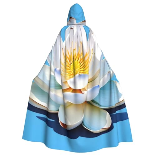 Evengigy Kapuzenumhang mit asiatischem Lotus-Muster, für Damen, Herren, Erwachsene, vielseitiges Partykleid, Hexenumhang Evengigy Kapuzenumhang mit asiatischem Lotus-Muster, für Damen, Herren, Erwachsene, vielseitiges Partykleid, Hexenumhang von Evengigy
