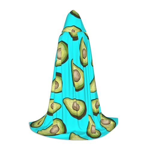 Evengigy Kapuzenumhang mit frischen tropischen Früchten und Avocado-Druck, für Teenager, Halloween, Cosplay, Umhang von Evengigy