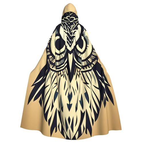 Evengigy Kapuzenumhang mit süßem Eulen-Druck, für Damen und Herren, Erwachsene, Halloween, Kapuzenumhang, Cosplay-Umhang, Uniform Evengigy Kapuzenumhang mit süßem Eulen-Druck, für Damen und Herren, Erwachsene, Halloween, Kapuzenumhang, Cosplay-Umhang, Uniform von Evengigy